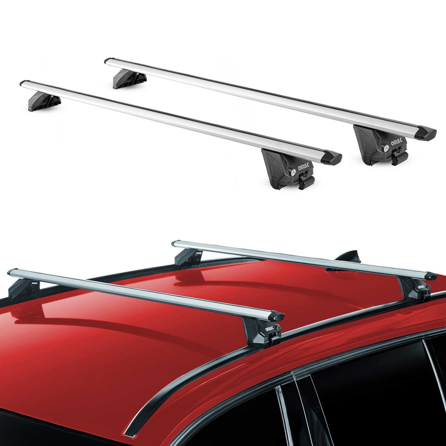 Roof Rack Cross Bars for Mini Countryman U25 2024-2026 Aluminium Grey 2 Pcs