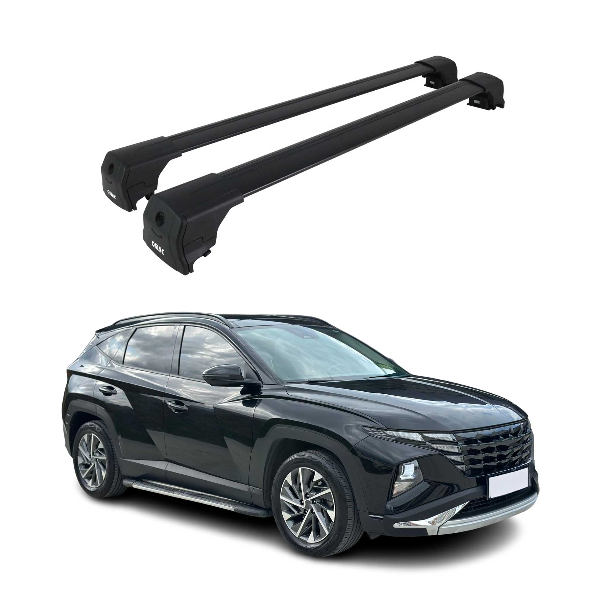 2022-2026 Hyundai Tucson 4.gen Roof Rack Cross Bars Black