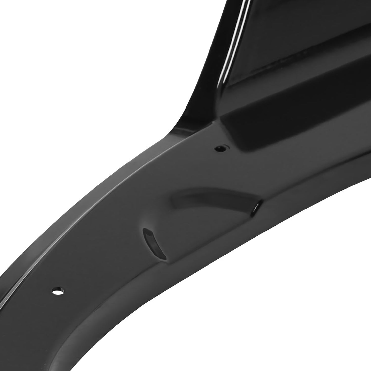 2016-2020 Honda Civic Sedan Glossy Black Rear Bumper Lip Diffuser Set