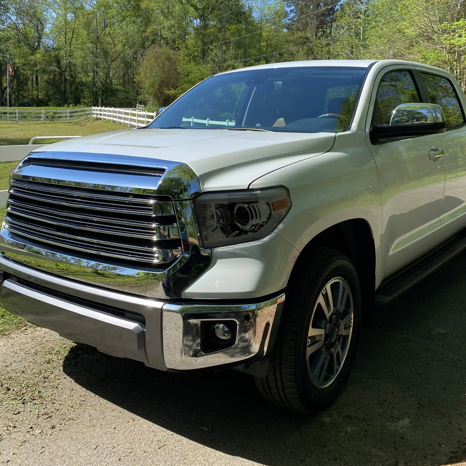 2014-2021 Toyota Tundra LED Turn Signal LED Bar Projector Headlights Smoke
