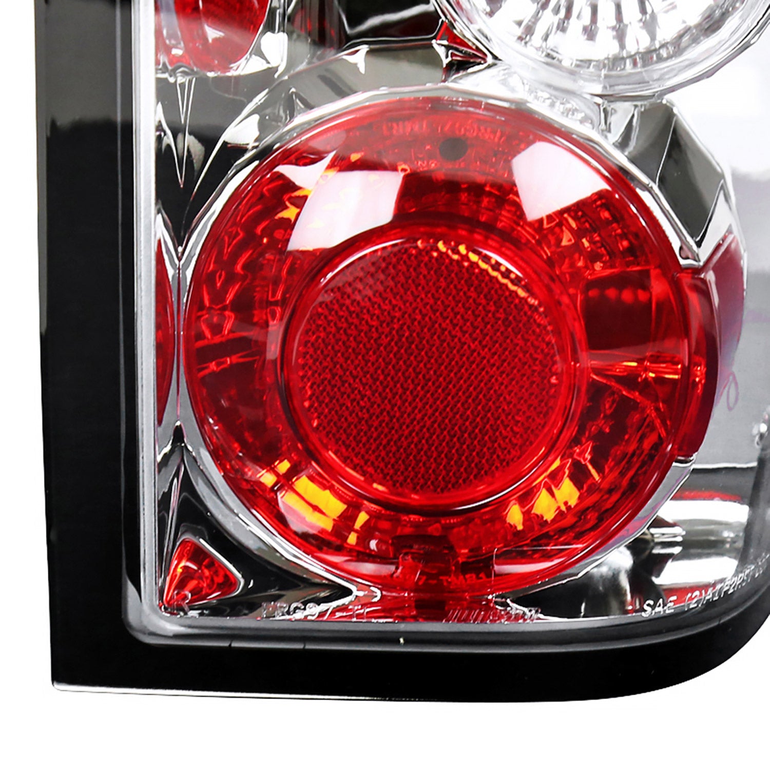 1993-1997 Ford Ranger Tail Lights Chrome Housing/Clear Lens