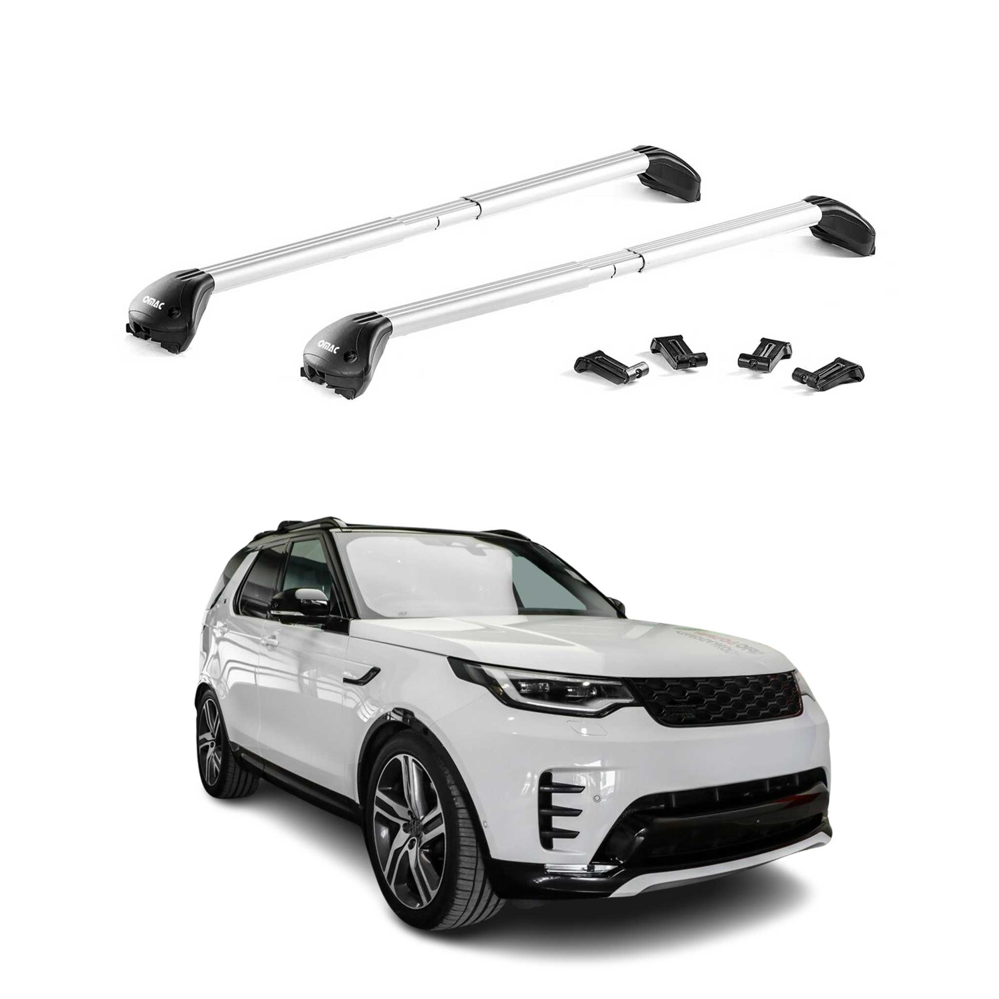 2017-2025 Land Rover Discovery Roof Rack Cross Bars Silver