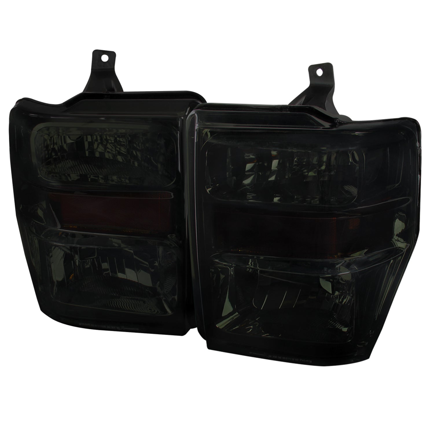 2008-2010 Ford F-250/F-350/F-450 Super Duty Factory Headlights Amber/ Chrome