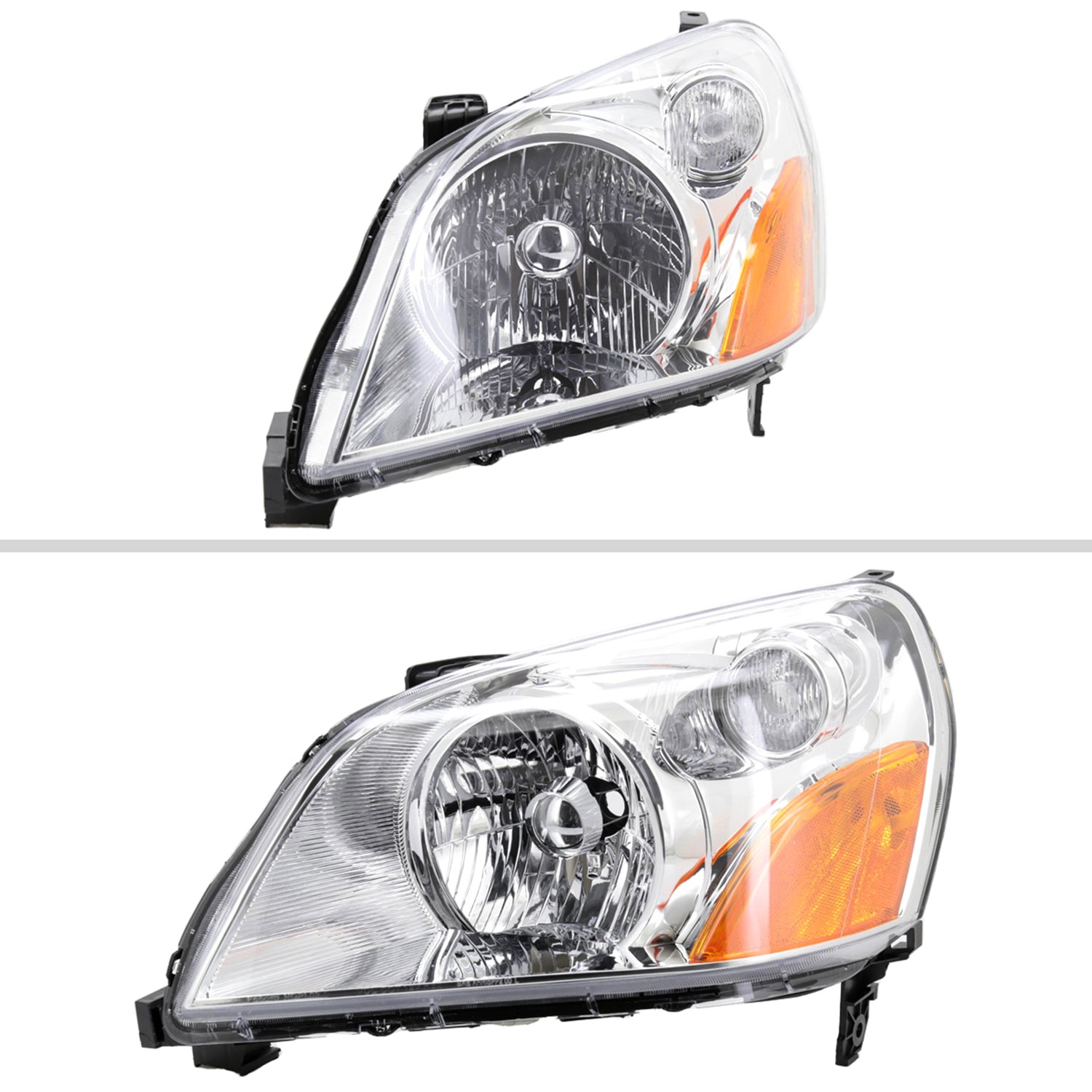 2003-2005 Honda Pilot Factory Style Headlight Chrome Housing/Clear Lens