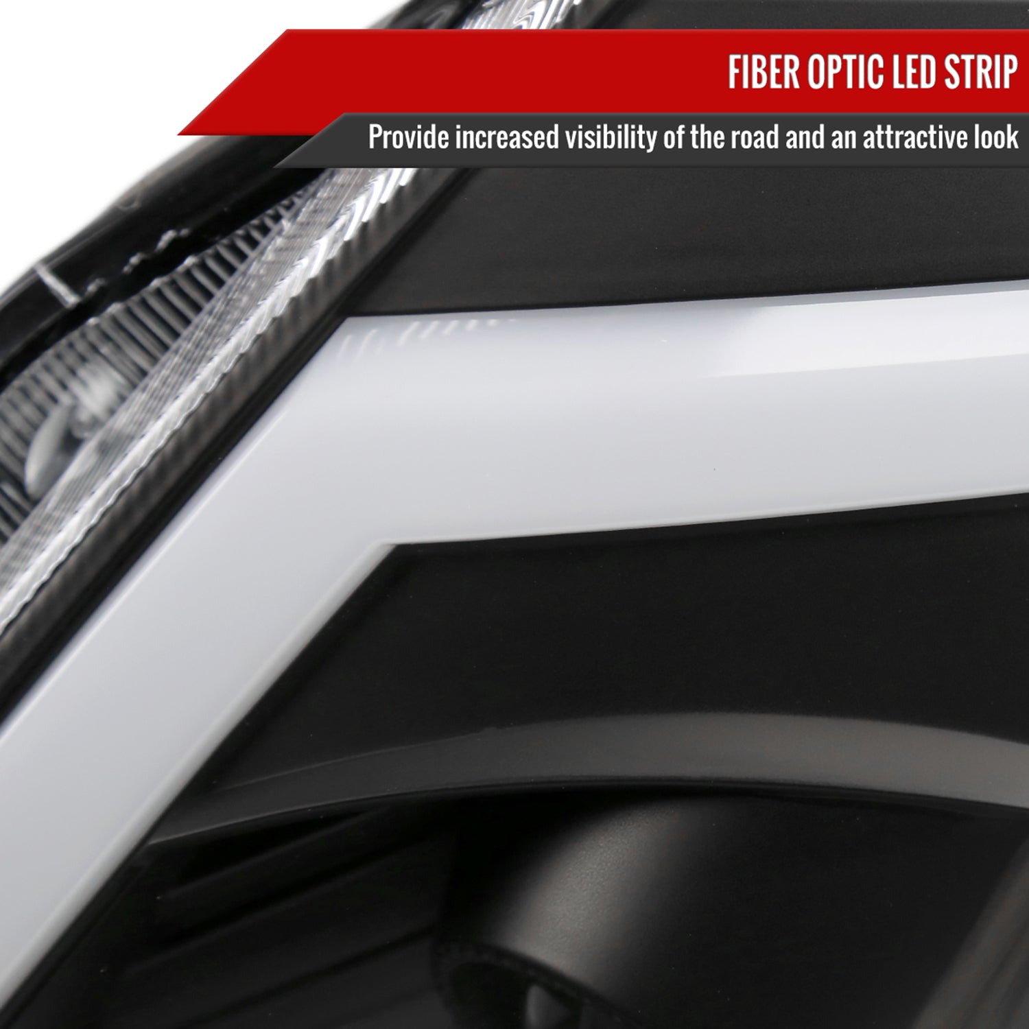 2003-2005 Nissan 350Z Turn Signal Animated LED Bar Projector Headlights Black