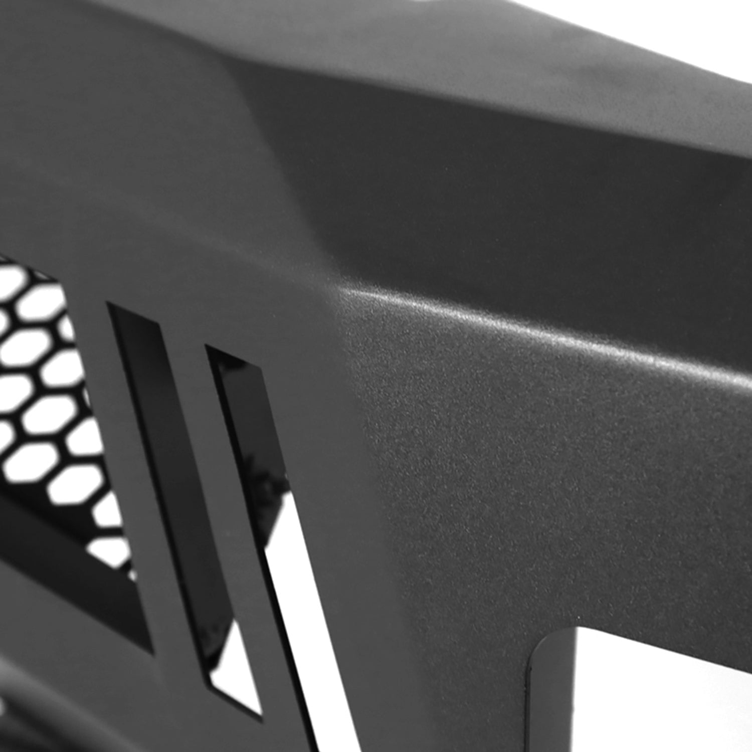 2017-2021 Ford F-250/F-350 Black Heavy Duty Steel Front Bumper LED Light Ports