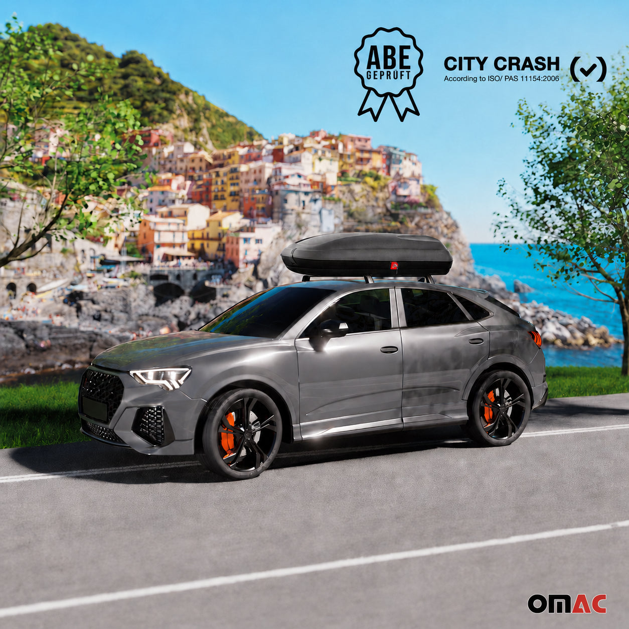 Roof Cargo Box 11.3 Cubic Feet Carbon Fiber Textured