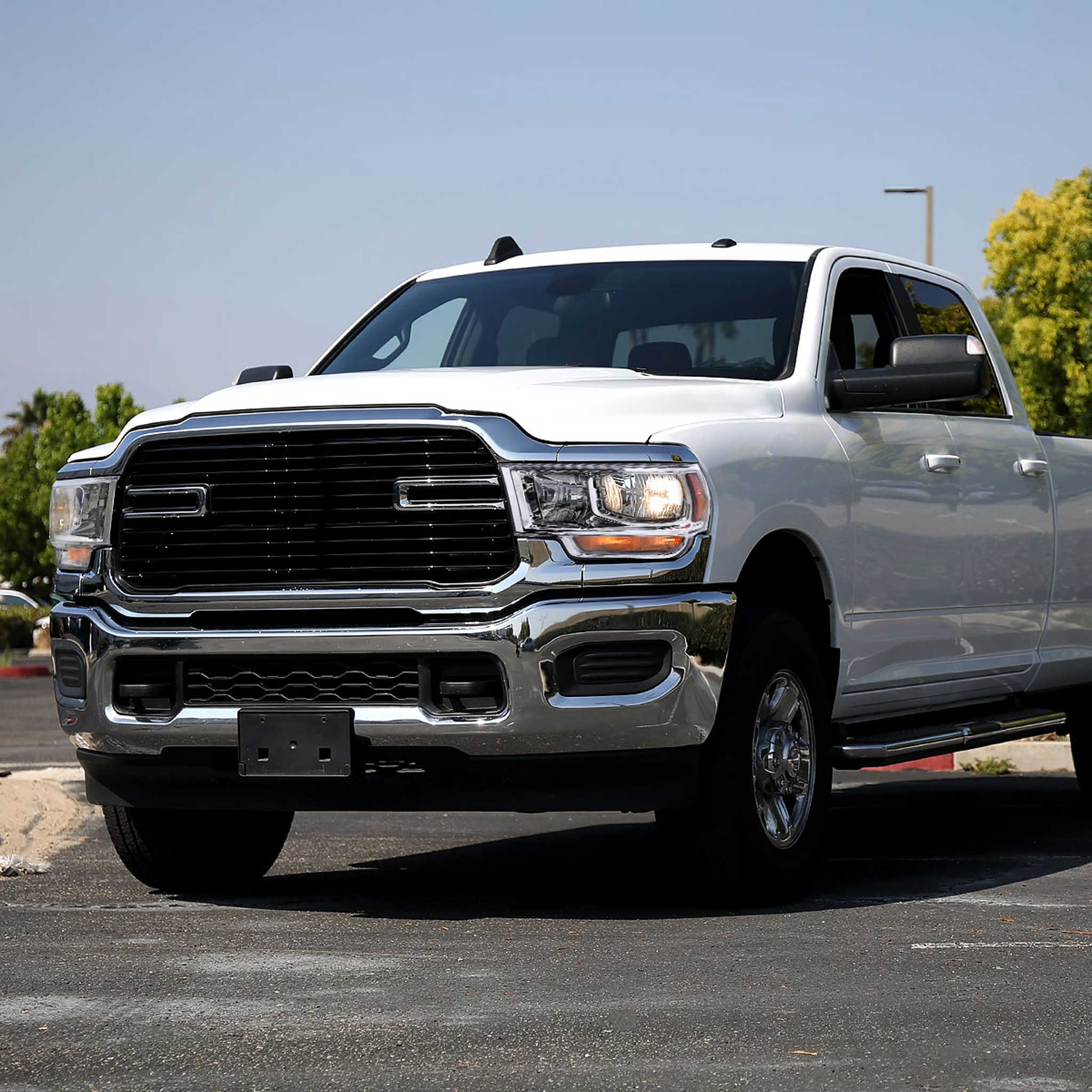 For Dodge RAM 2500 3500 2019-2024 Factory Style Crystal Headlight Driver Side Only Chrome Housing Clear Lens