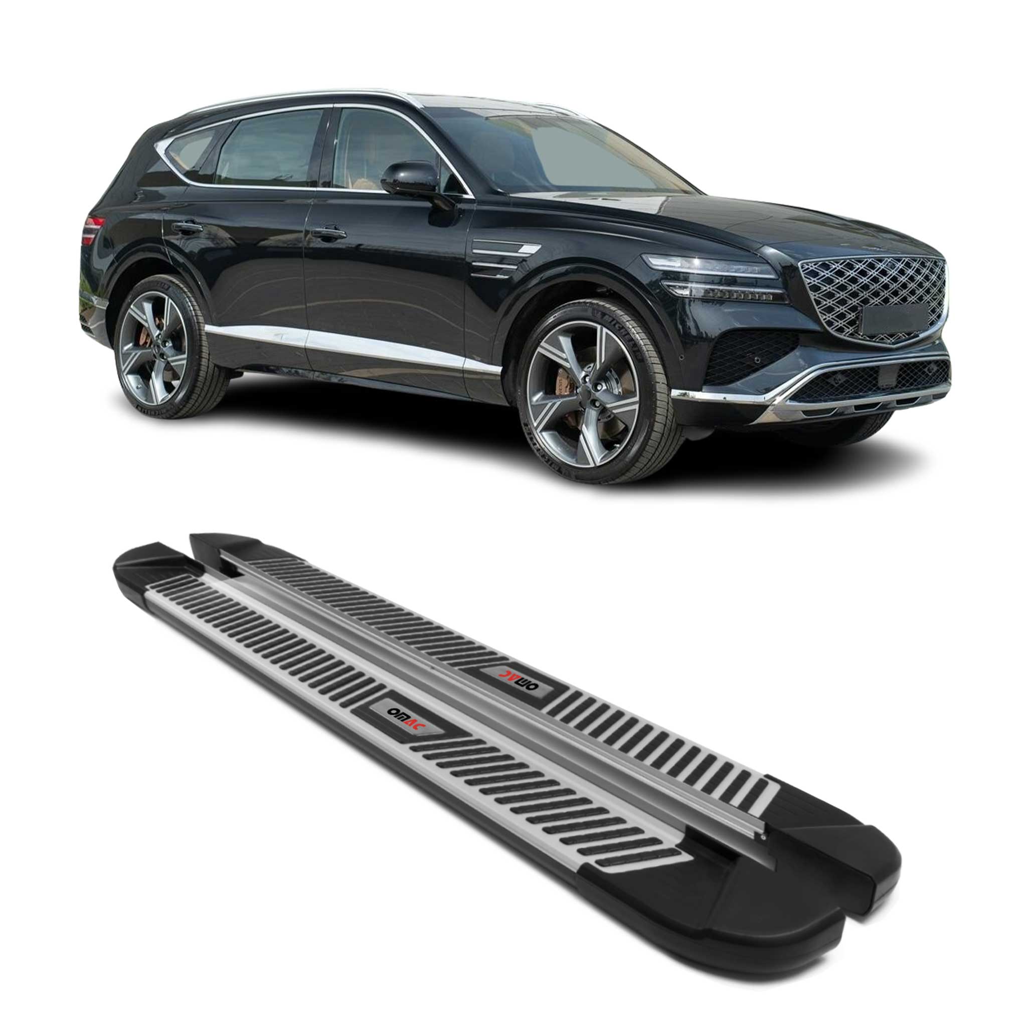 2021-2026 Genesis GV80 Nerf Bar Side Step Running Boards Alu 2x