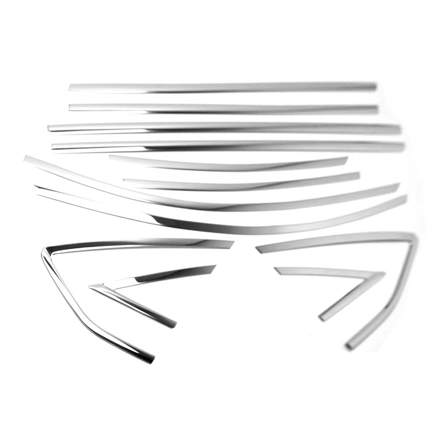 2012-2018 Ford Focus Hatchback Window Molding Trim Streamer Stainless Steel Silver 12x