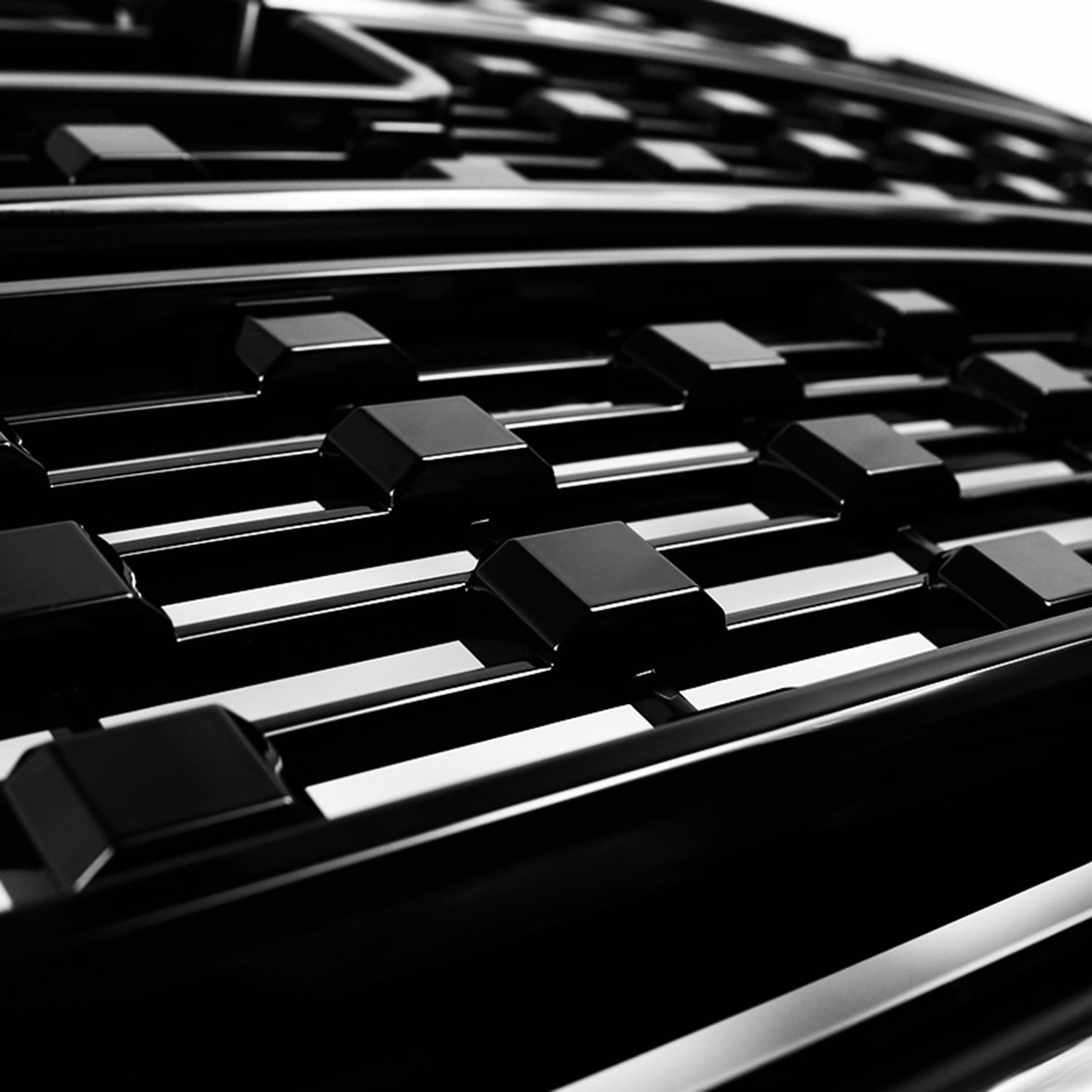 2016-2018 GMC Sierra 1500 Jet Glossy Black ABS Denali Style Grille