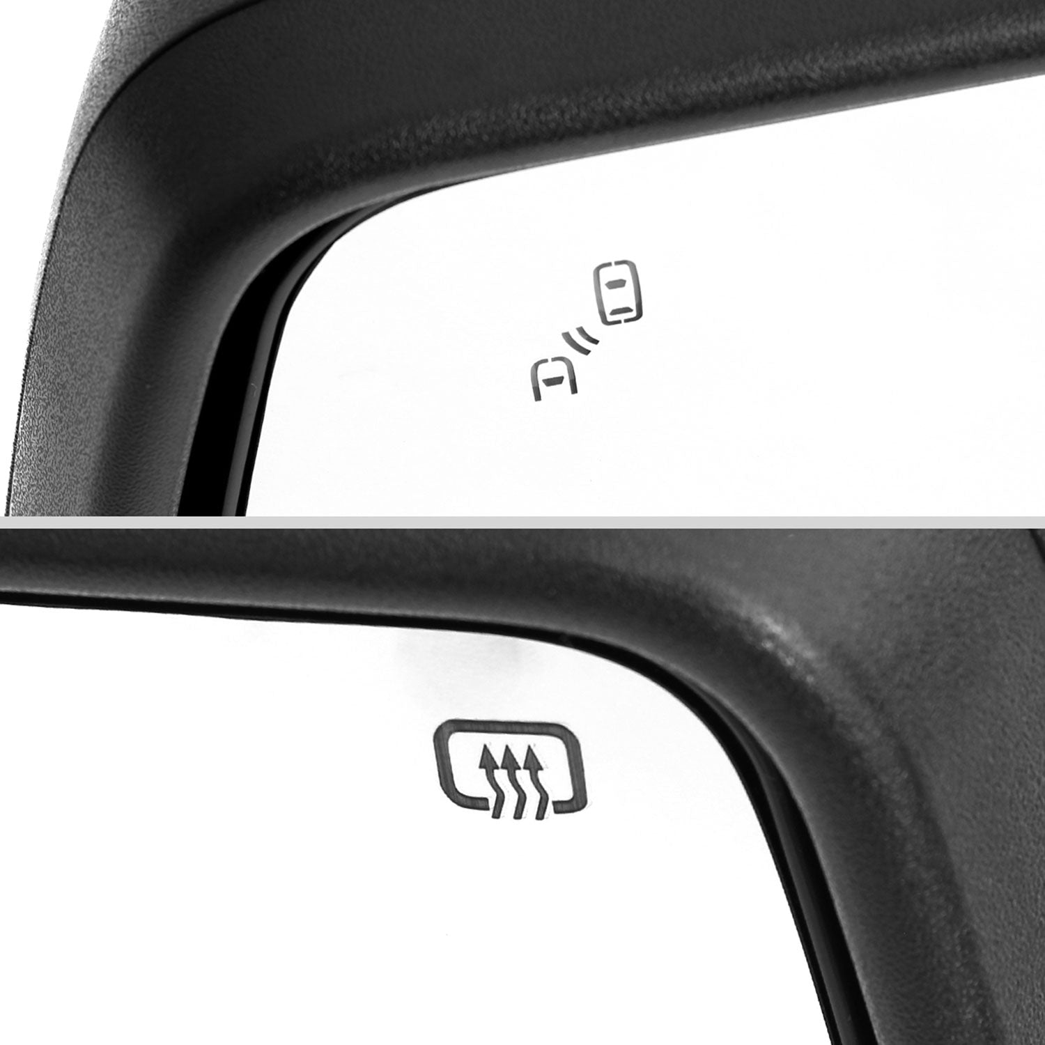 2019-2024 GMC Sierra 1500 Black Auto-Fold Side Mirror Puddle &Auxiliary Driver