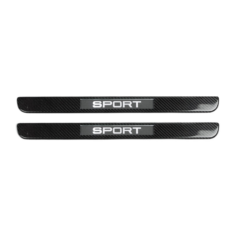 GMC Savana Door Sill Scuff Plate Illuminated Sport Carbon Fiber 2 Pcs