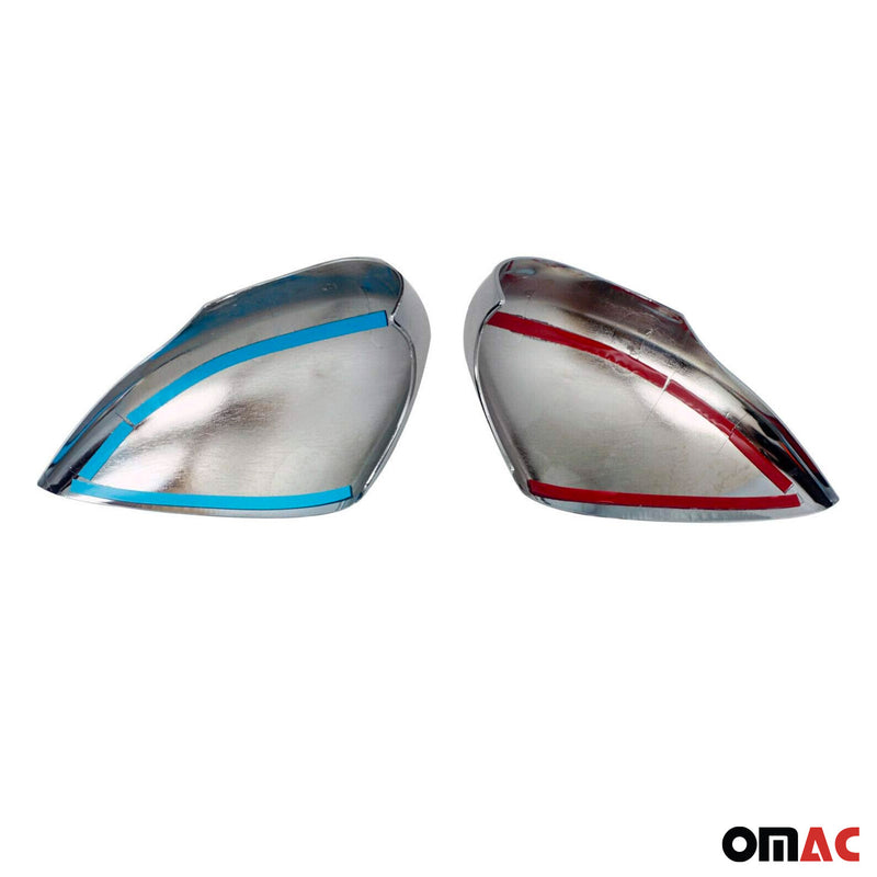 2011-2019 Ford Fiesta / B-Max Side Mirror Cover Caps Matt Steel 2 Pcs