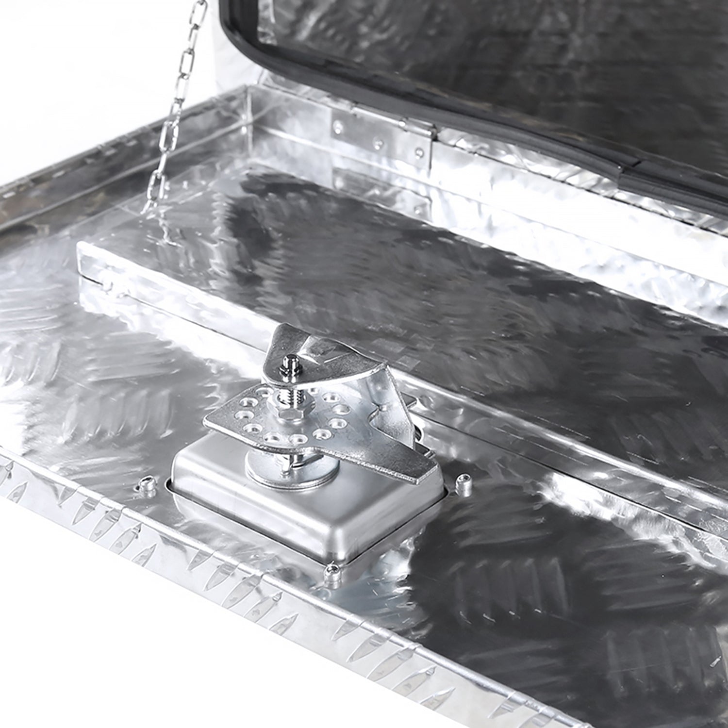 Universal 24" Heavy Duty Underbody Truck Tool Box w/ T-Handle Latch Lock & Keys