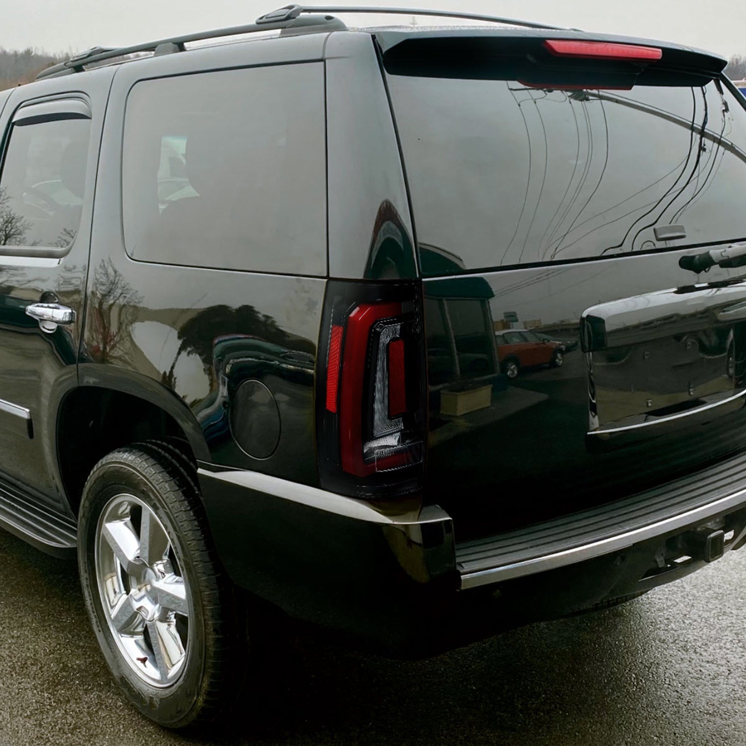 2007-2014 Chevy Tahoe/Suburban/Yukon/Denali LED Signal Tail Lights Jet Black