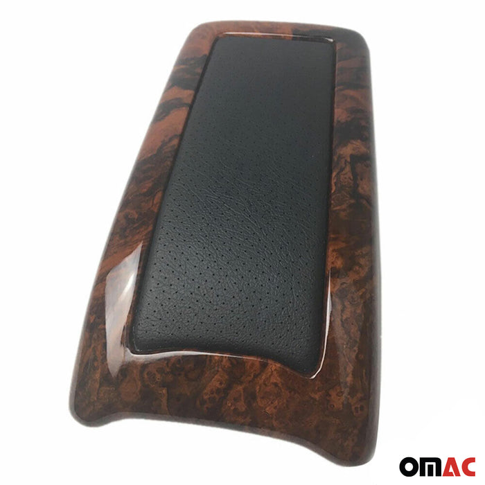 Armrest Box Lid Cover  for Mercedes CLK Class C208 1997-2002 Leather  Walnut