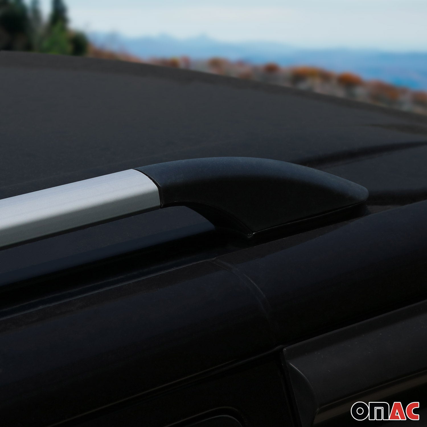 Roof Rack Side Rails for Mercedes Metris 2016-2023 LWB long Aluminium Silver 2x