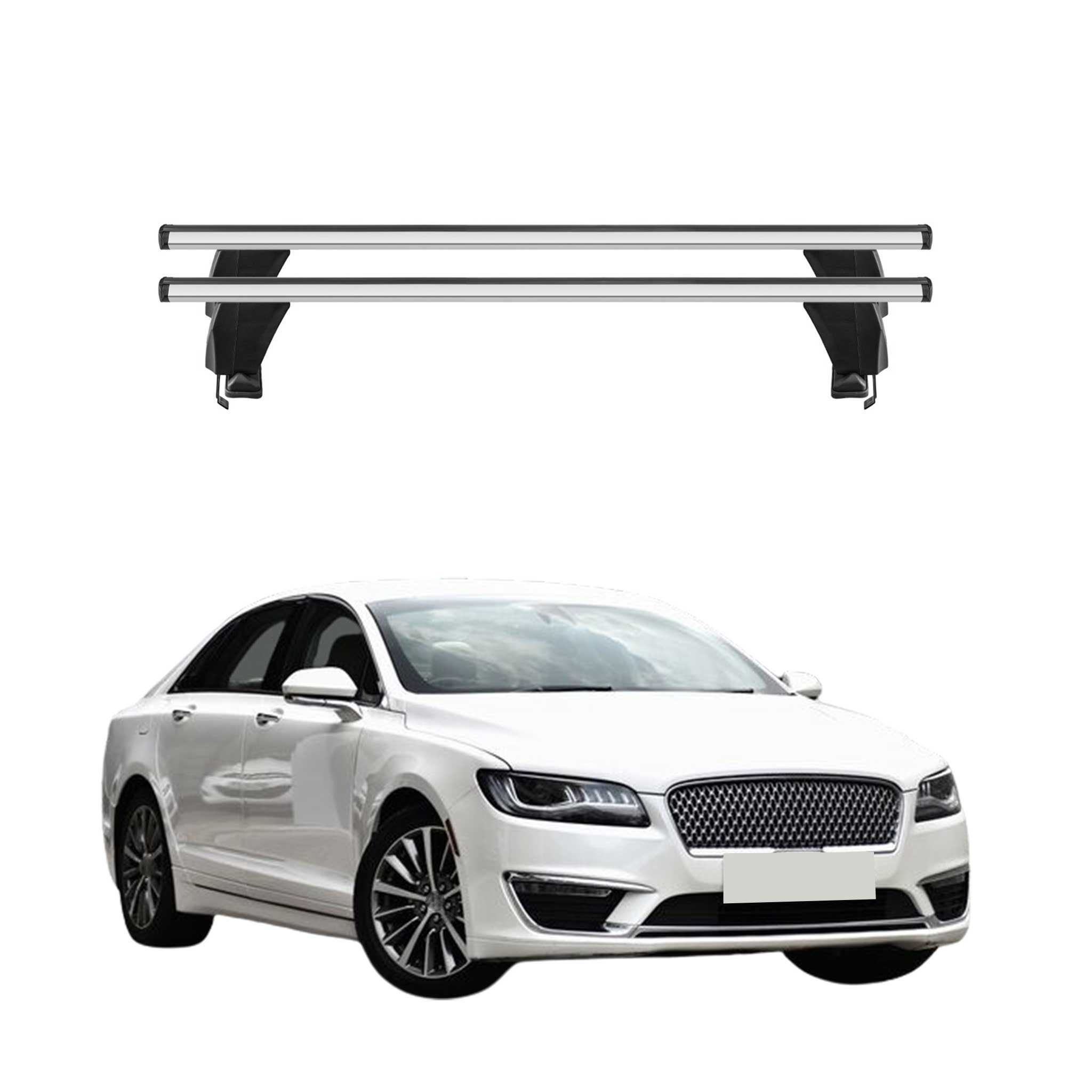 2013-2020 Lincoln MKZ Roof Rack Cross Bars Silver