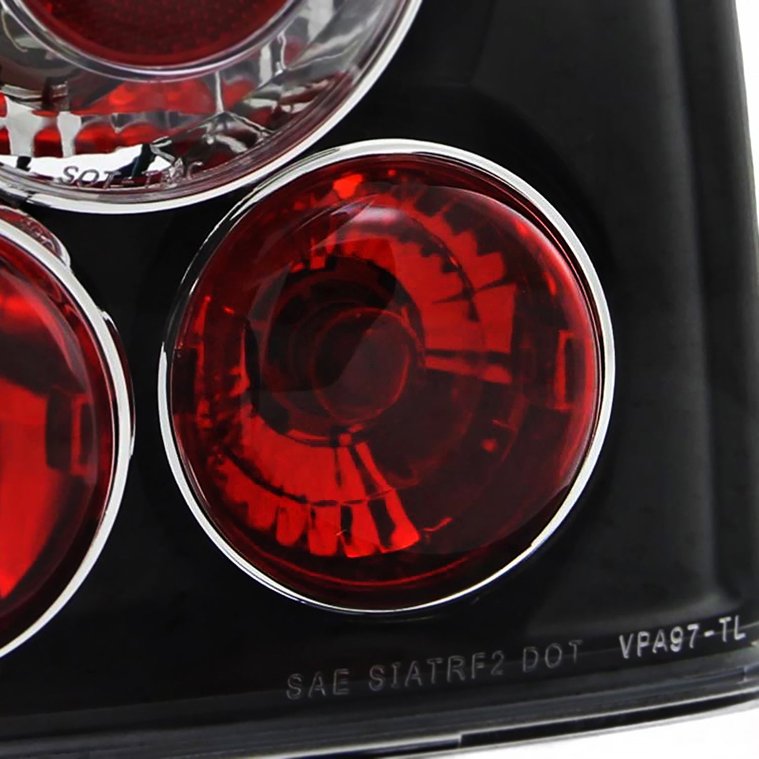 1998-2001 VW Passat Sedan Tail Lights Matte Black Housing/Clear Lens