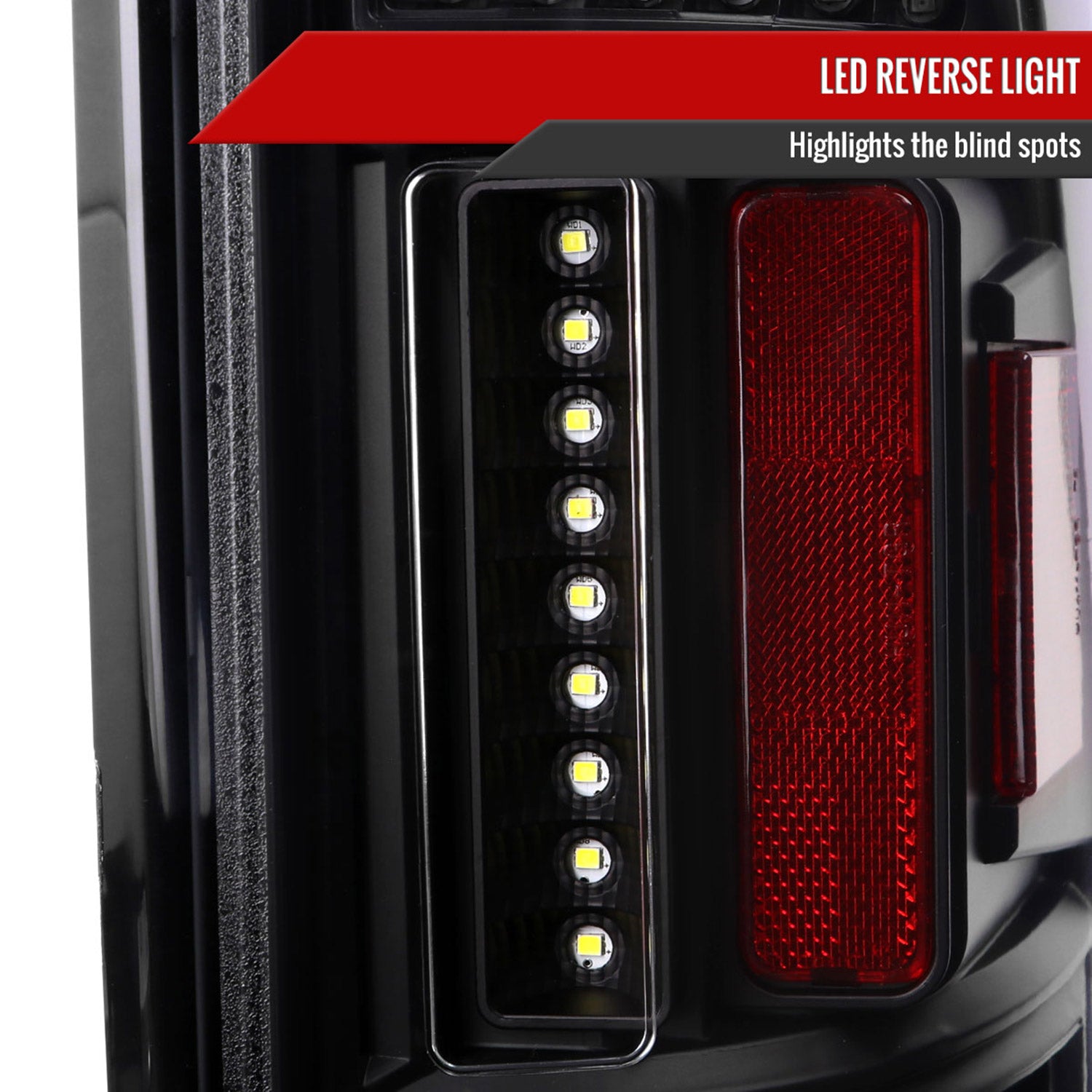 2019-2024 Dodge RAM 1500 LED Tail Lights Matte Black Housing/Clear Lens