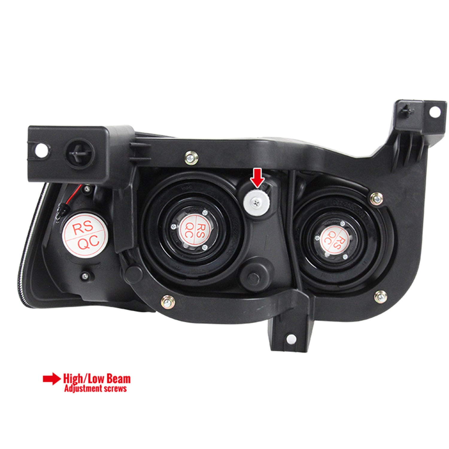 2006-2010 Dodge Charger 1PC LED Light Factory Headlights Amber Reflector Black