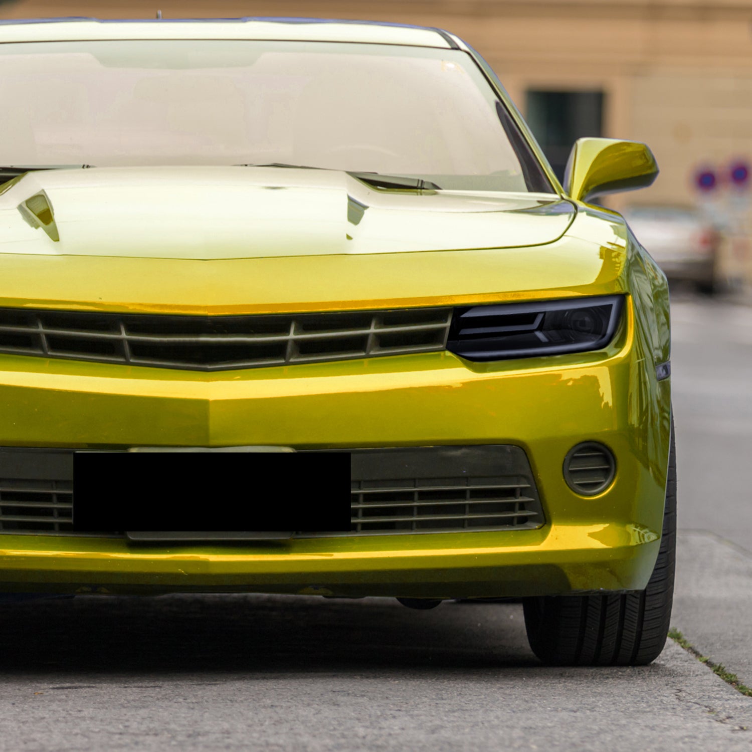 2014-2015 Chevy Camaro LED Projector Headlights Turn Signal Lights Smoke