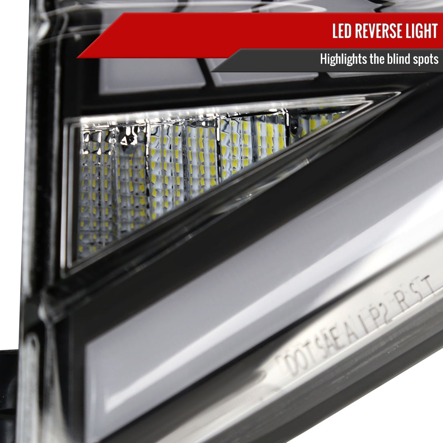 2018-2022 Honda Accord Sedan SQ2 LED Signal Tail Lights Matt Black/Clear