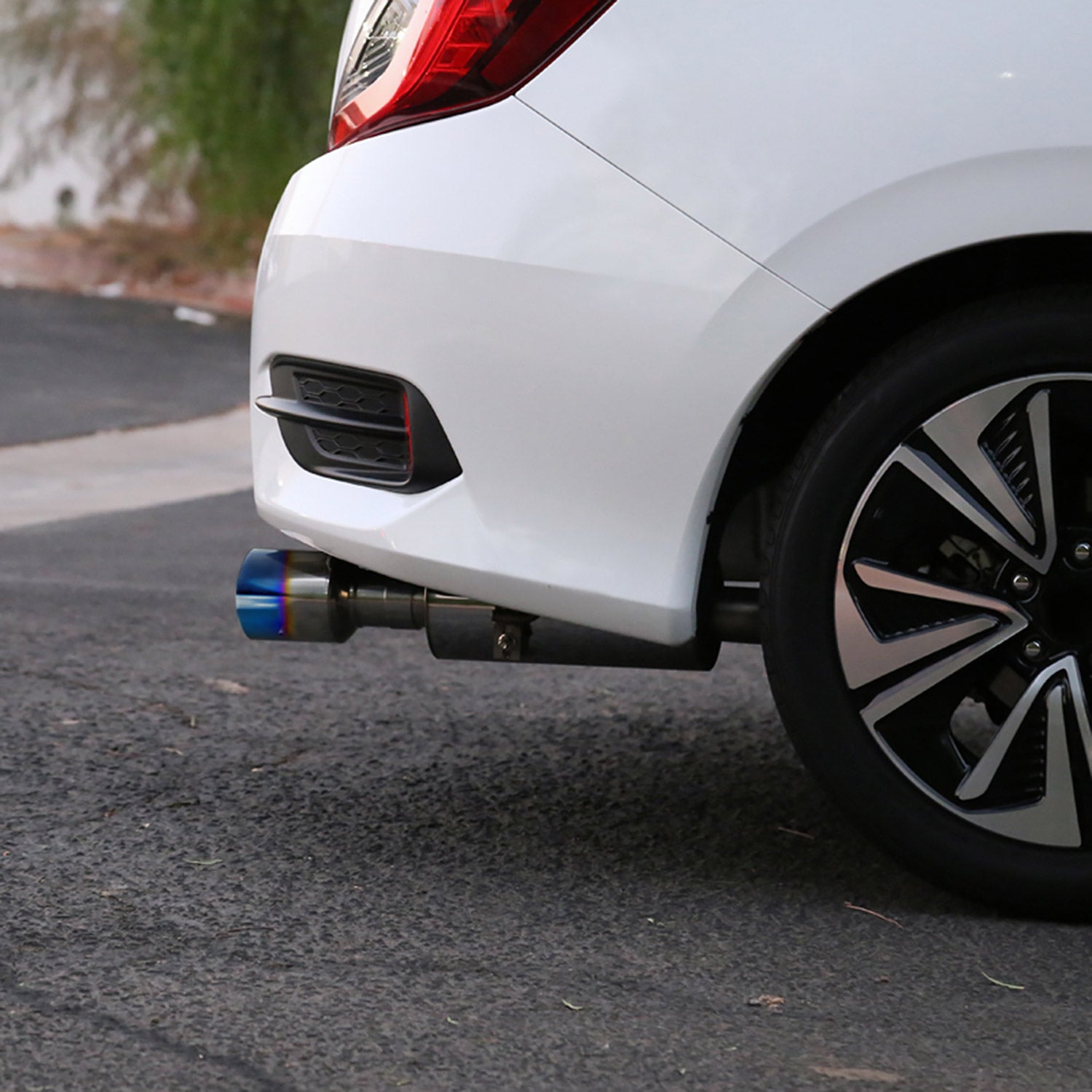 2016-2021 Honda Civic Sedan 1.5L Turbo Steel Catback Exhaust System Burnt Tip