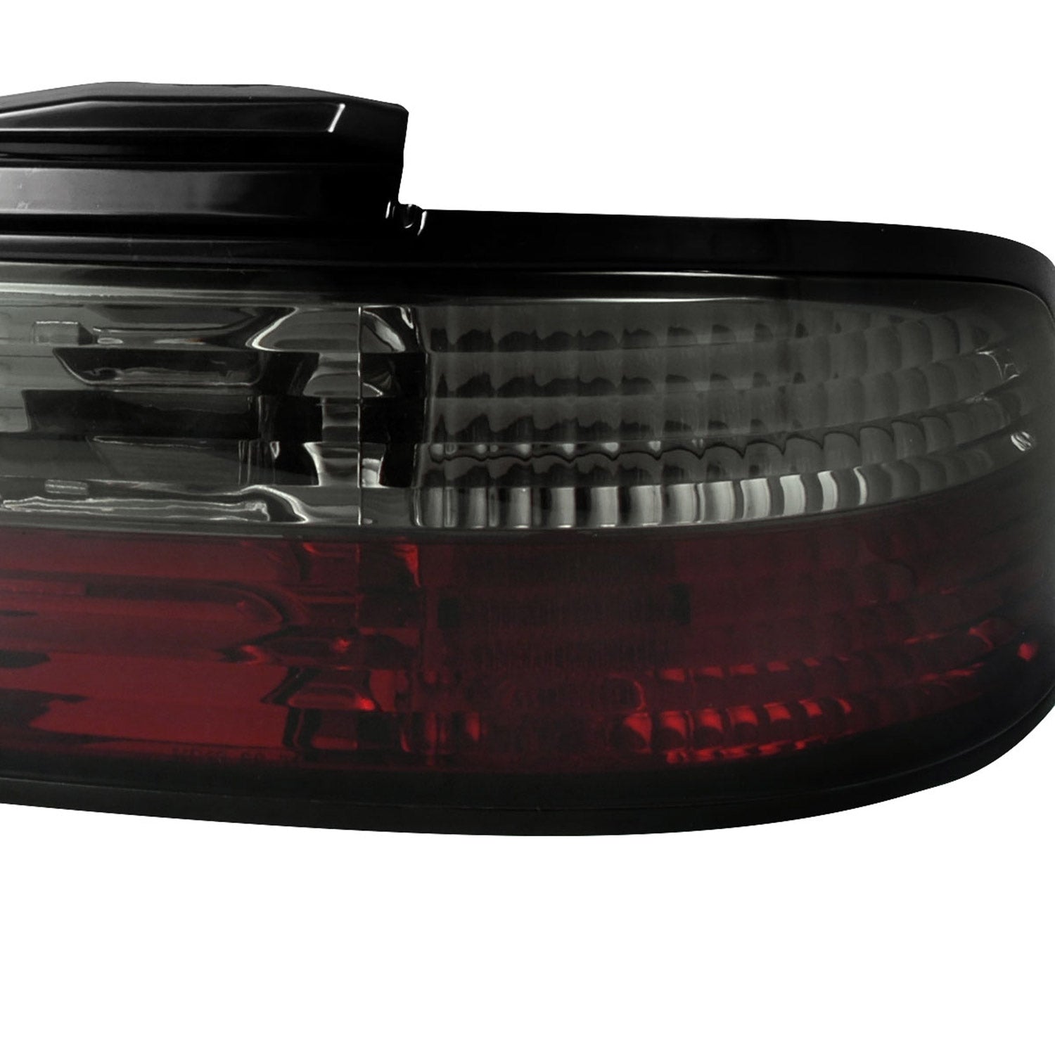 1989-1994 Nissan 240SX S13 Coupe Tail Lights Chrome Housing/Red Smoke Lens