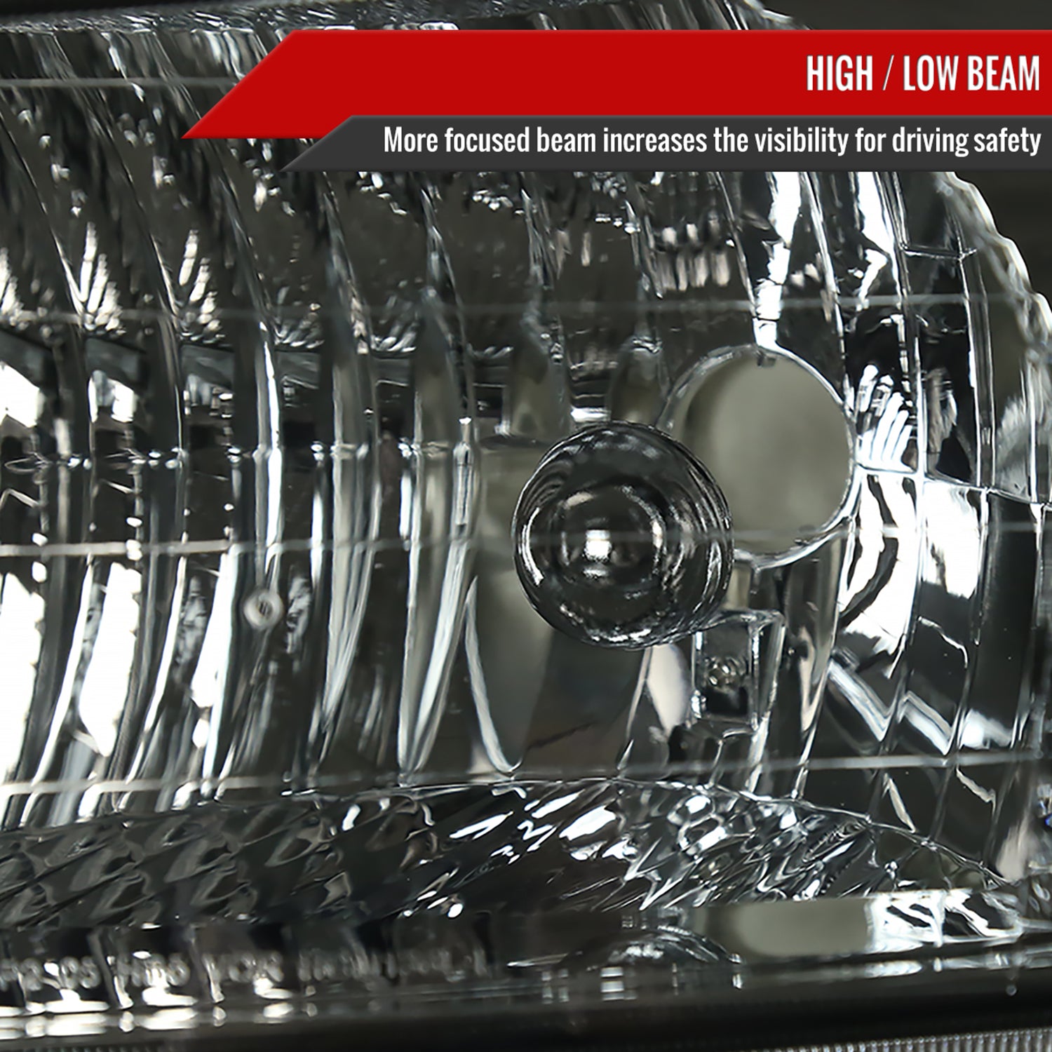 2005-2009 Chevy Equinox Factory Headlights w/Amber Reflector Chrome/Smoke