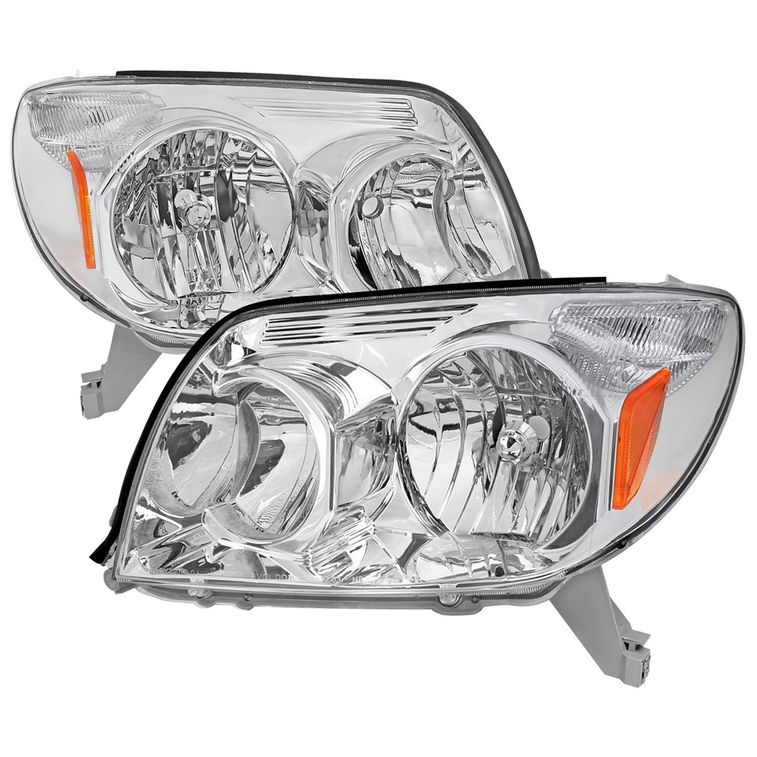2003-2005 Toyota 4Runner Factory Style Headlights Chrome Housing/Clear Lens