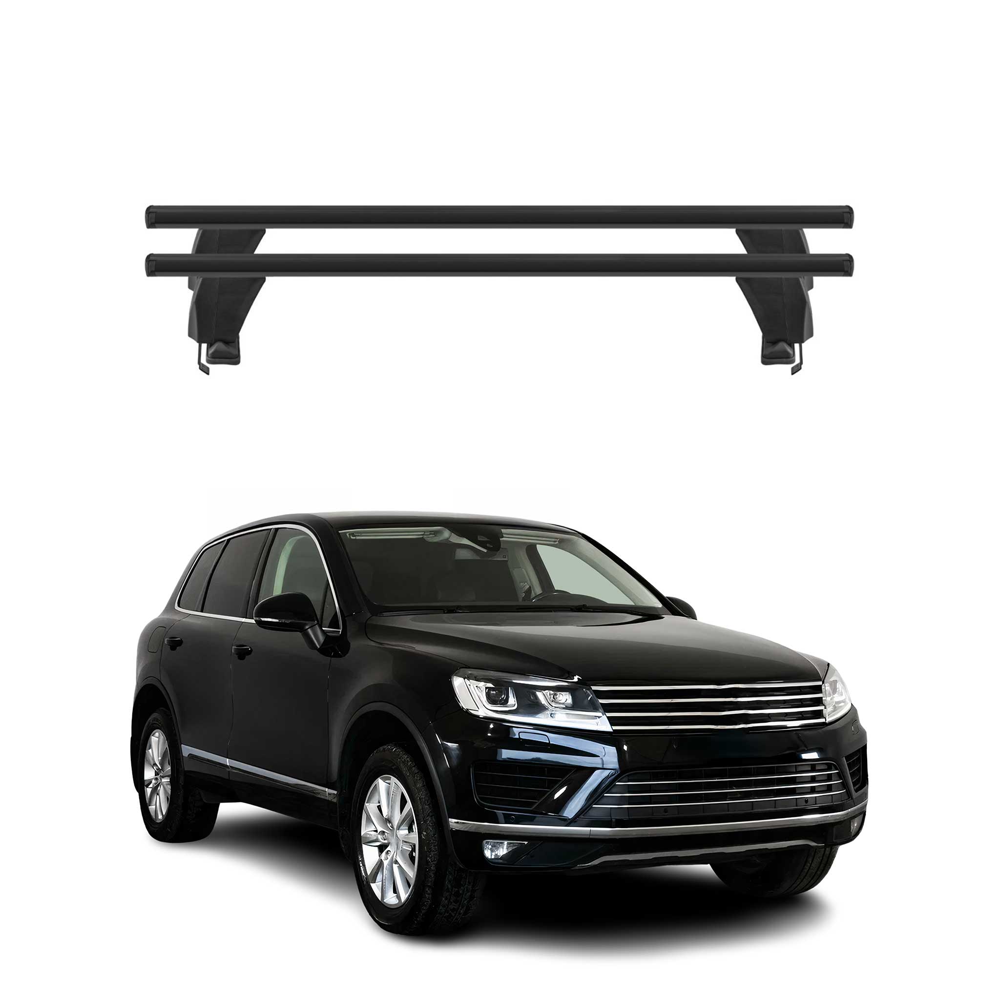 2011-2014 VW Touareg Roof Rack Cross Bars Black