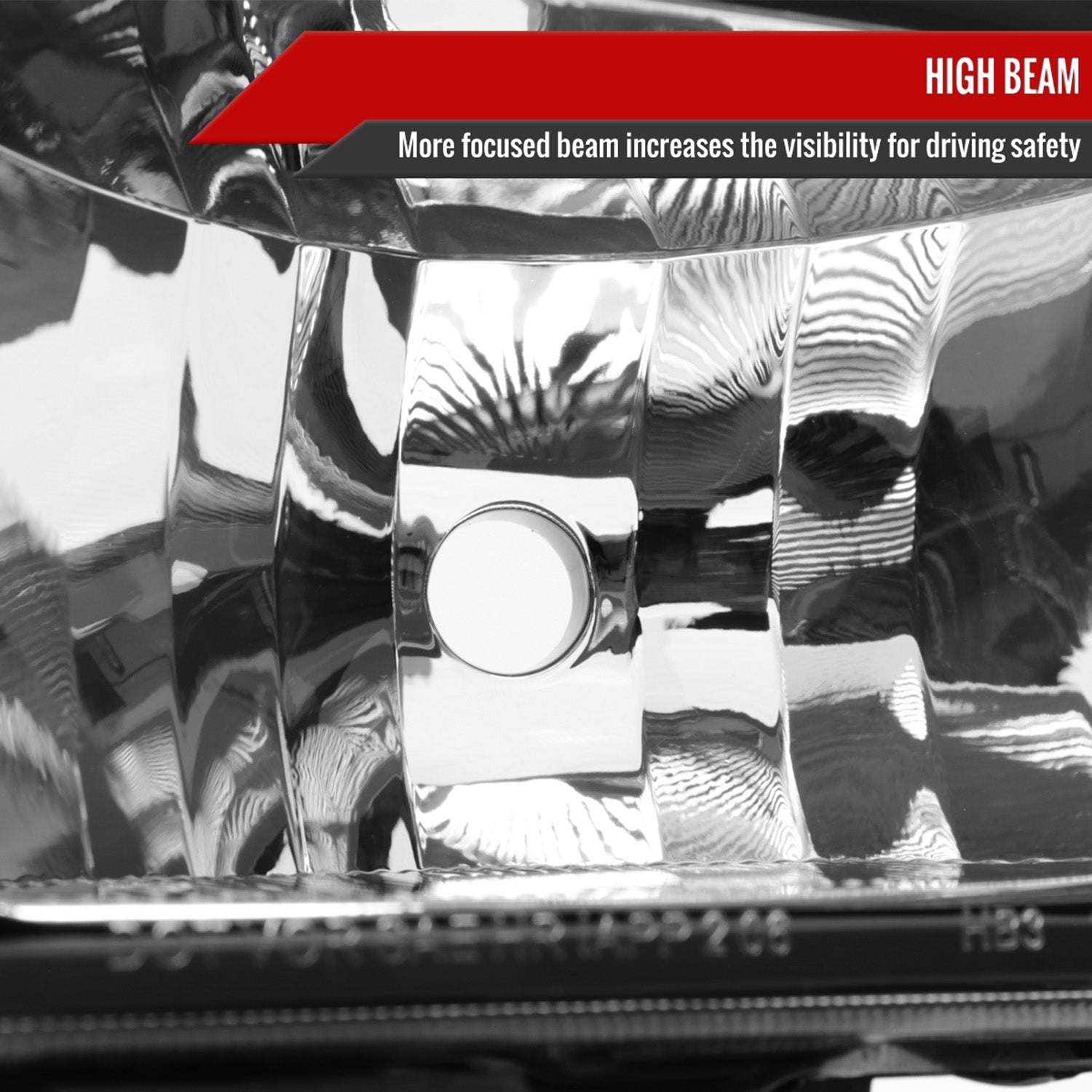 2007-2014 GMC Sierra Factory Style Headlights Matte Black Housing/Clear Lens