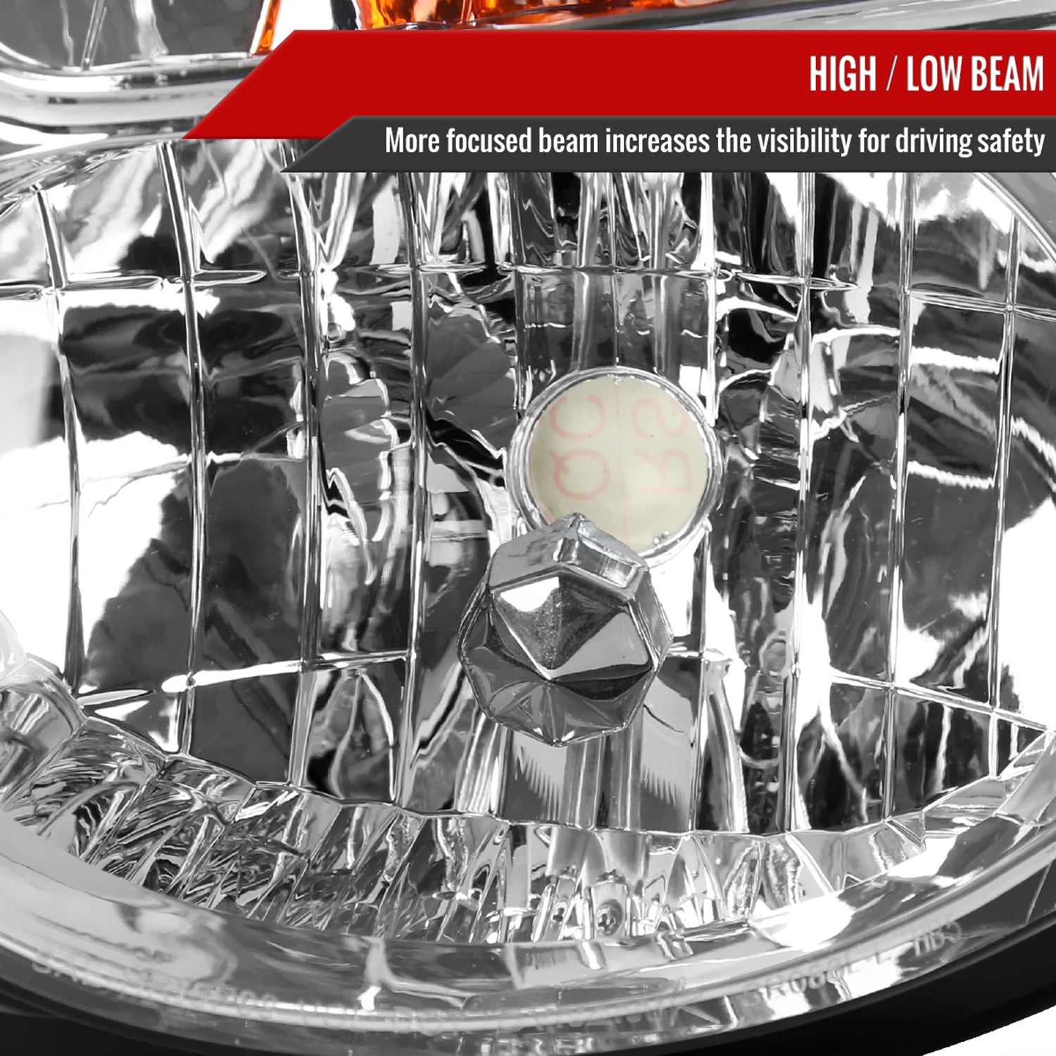 2002-2003 Subaru Impreza OEM Replacement Headlights Chrome/Clear Lens