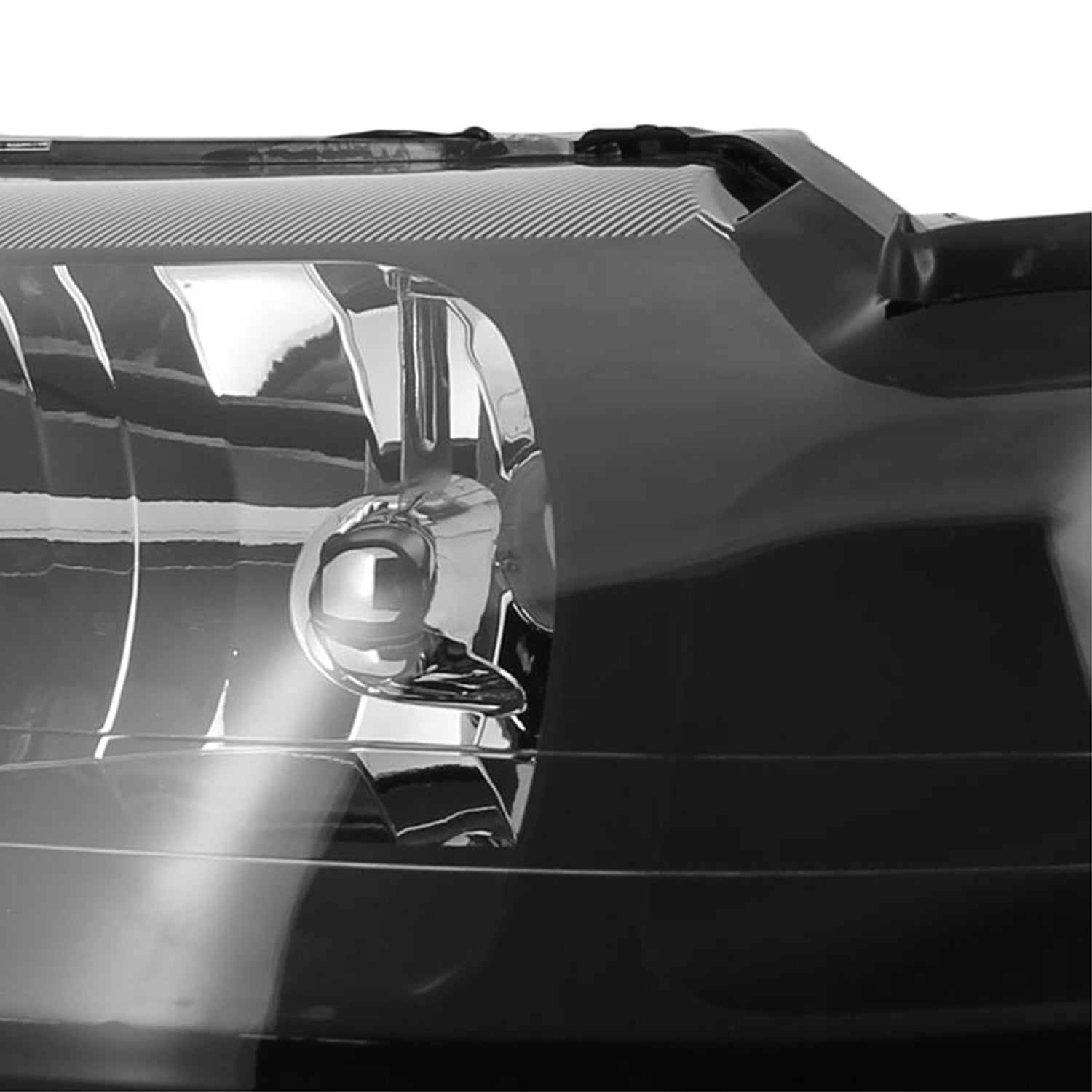 1999-2004 Ford Mustang Factory Headlights w/Amber ReflectorsMatte Black/Clear