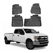 2017-2022 Ford F-350 Super Duty Crew Cab Floor Mats Liners Full Set All Weather