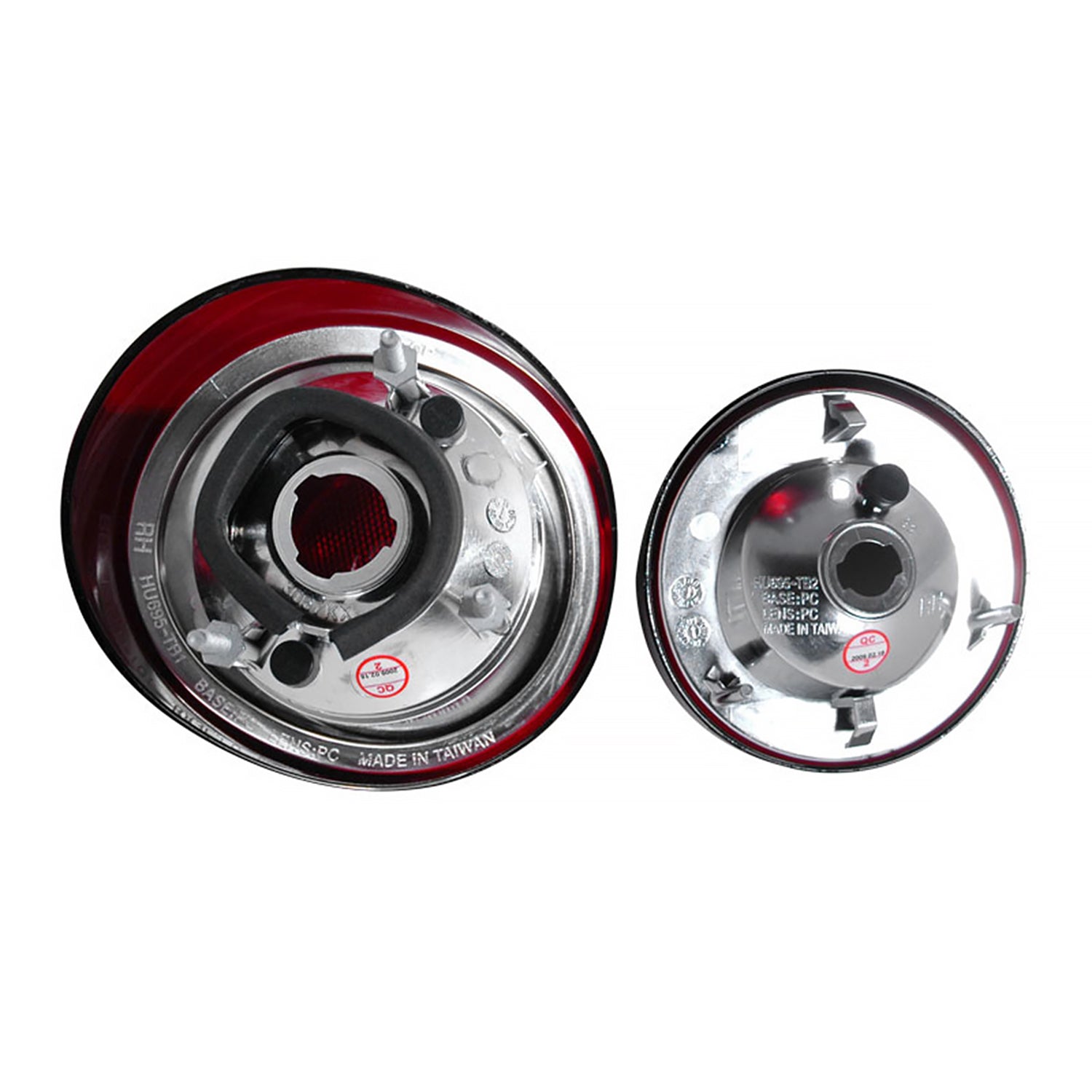 2005-2010 Chevy Cobalt Tail Lights & Trunk Reverse Lights Chrome/Red Smoke