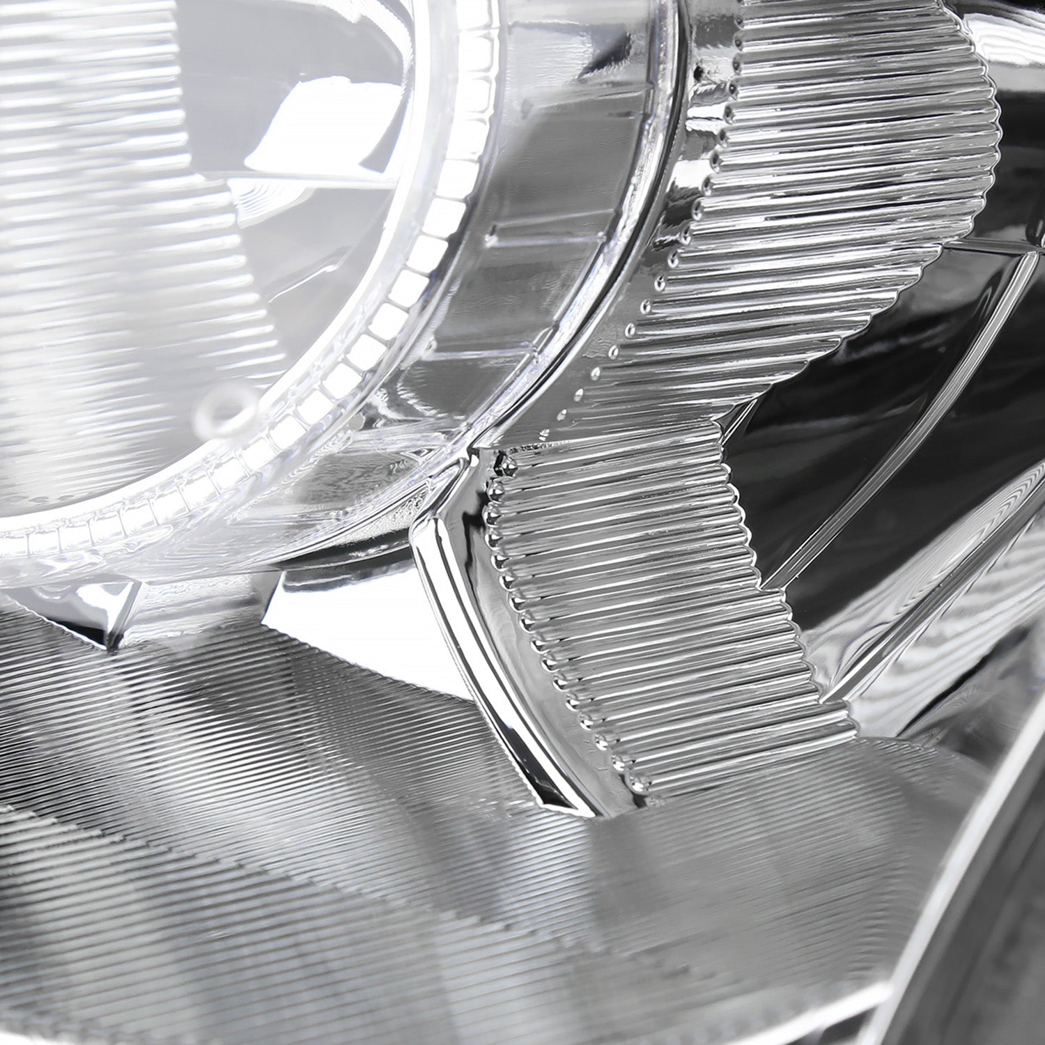 2008-2013 Nissan Rogue/ 14-2015 Rogue Select Headlights Amber Reflectors Chrome