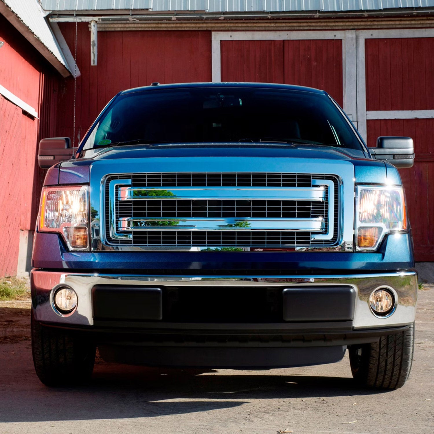 2007-2014 Ford F150 Black Heated Side Mirrors LED Turn Signal & Puddle Light
