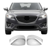 2017-2025 Mazda CX-5 2.gen Side Mirror Cover Caps Chrome Silver 2 Pcs