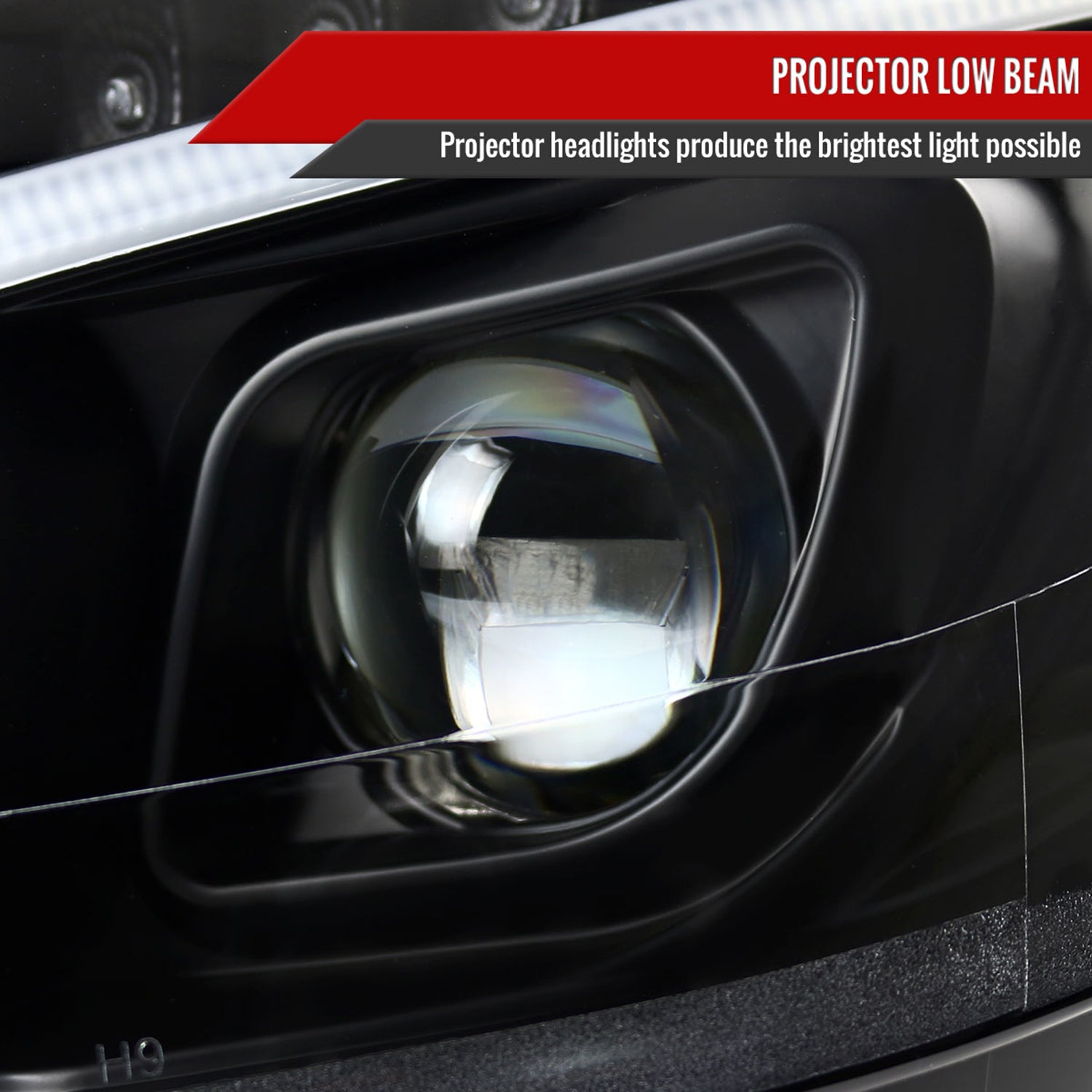 2008-2011 Mercedes W204 C Class Headlights LED Light Bar&LED Signal Black