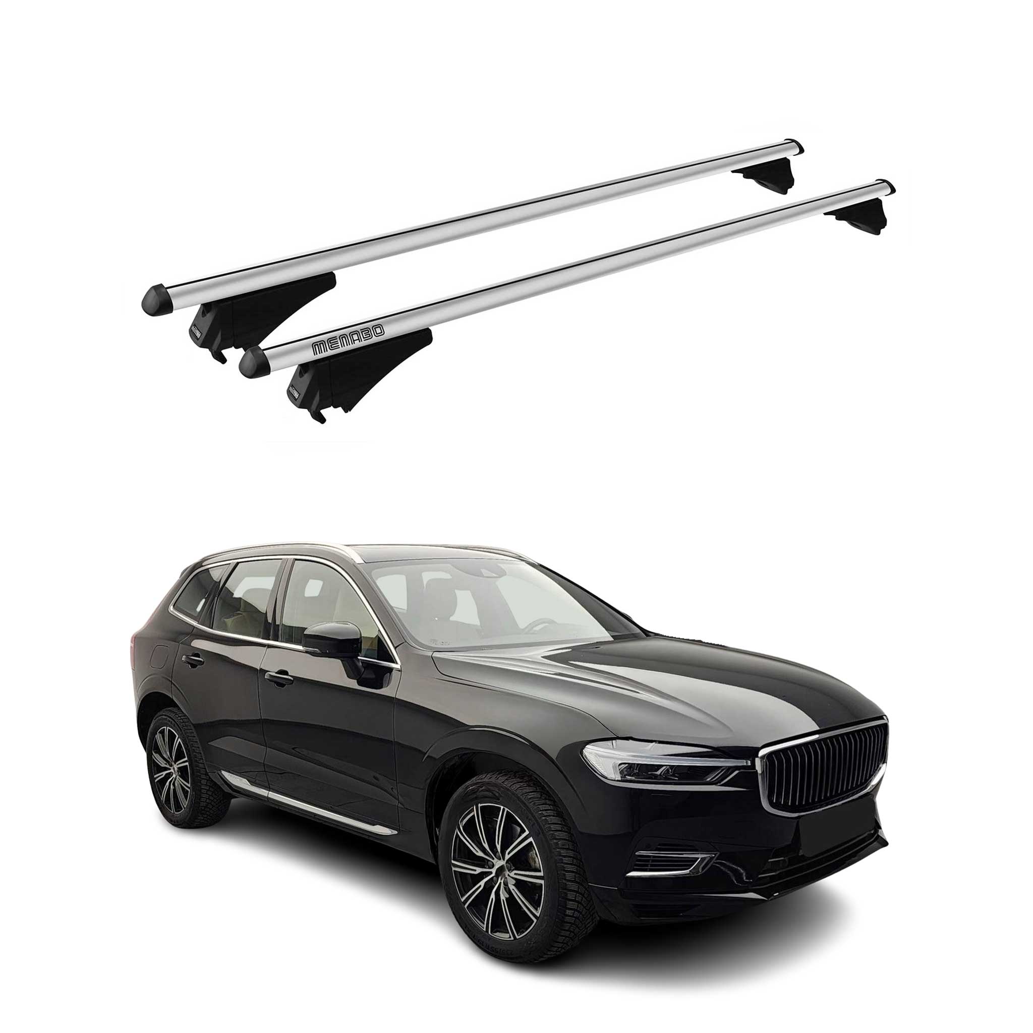 2018-2026 Volvo XC60 Roof Rack Cross Bars Silver