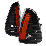 2006-2010 Dodge Charger Corner Lights Matte Black Housing/Clear Lens