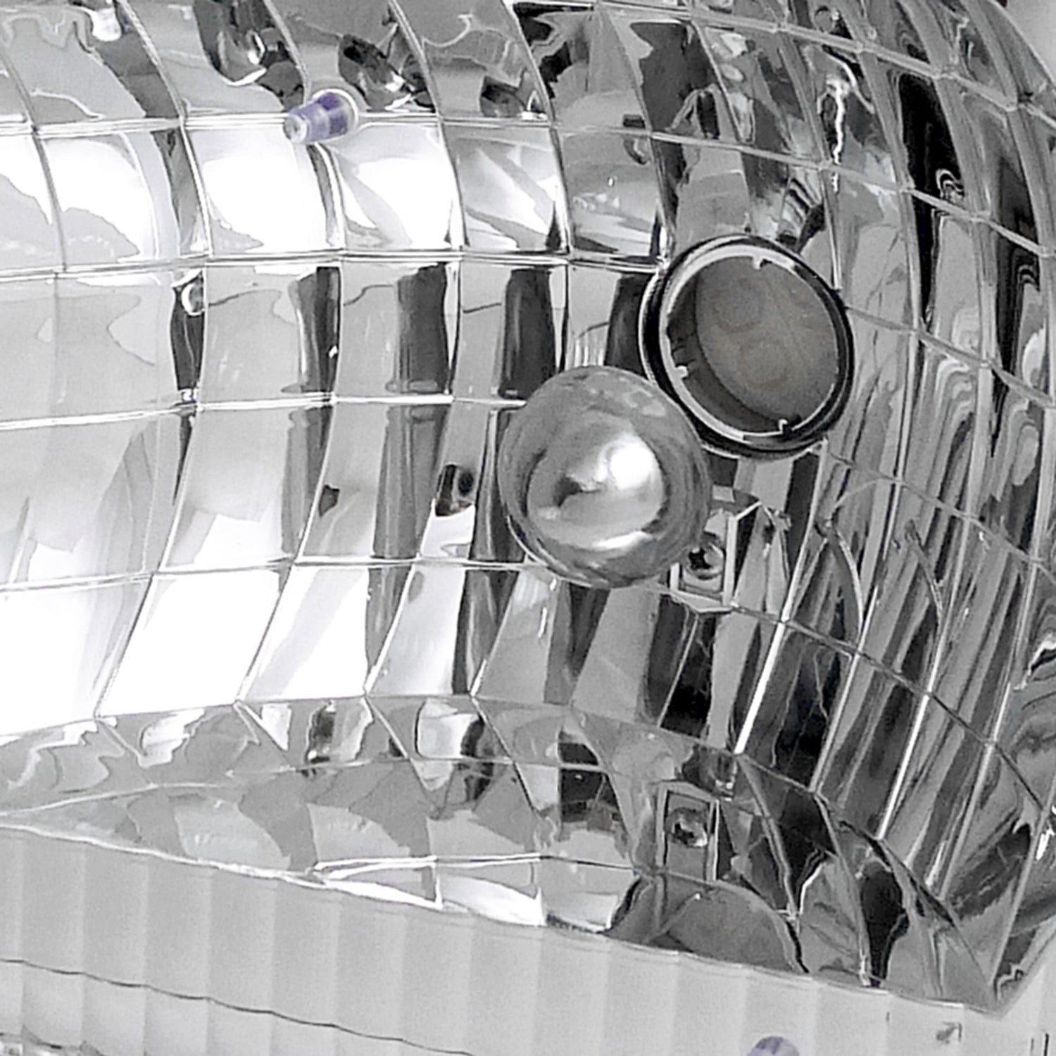 1992-2006 Ford Econoline Factory Style Crystal Headlights Chrome/Clear Lens