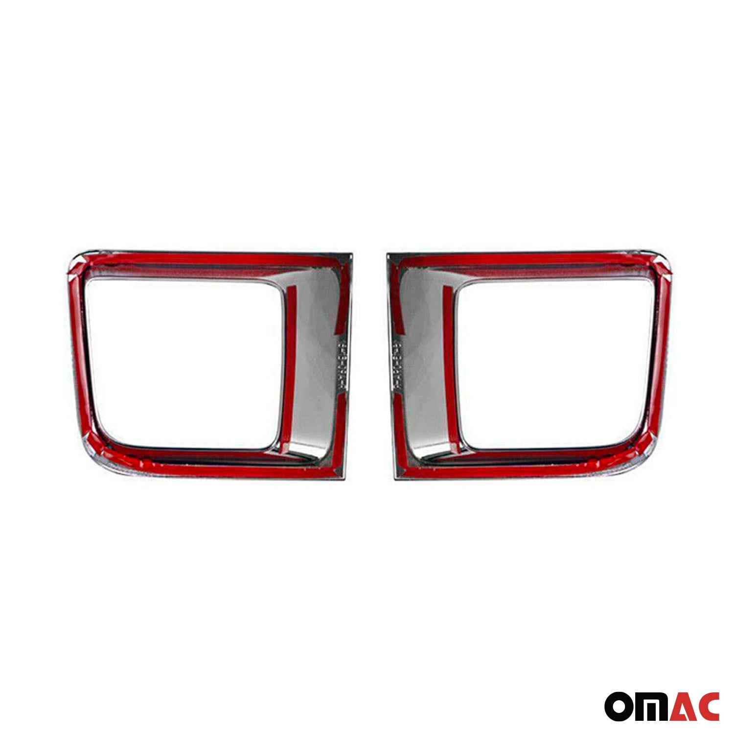 2015-2018 Jeep Renegade Front Bumper Trim Molding Dark 2 Pcs