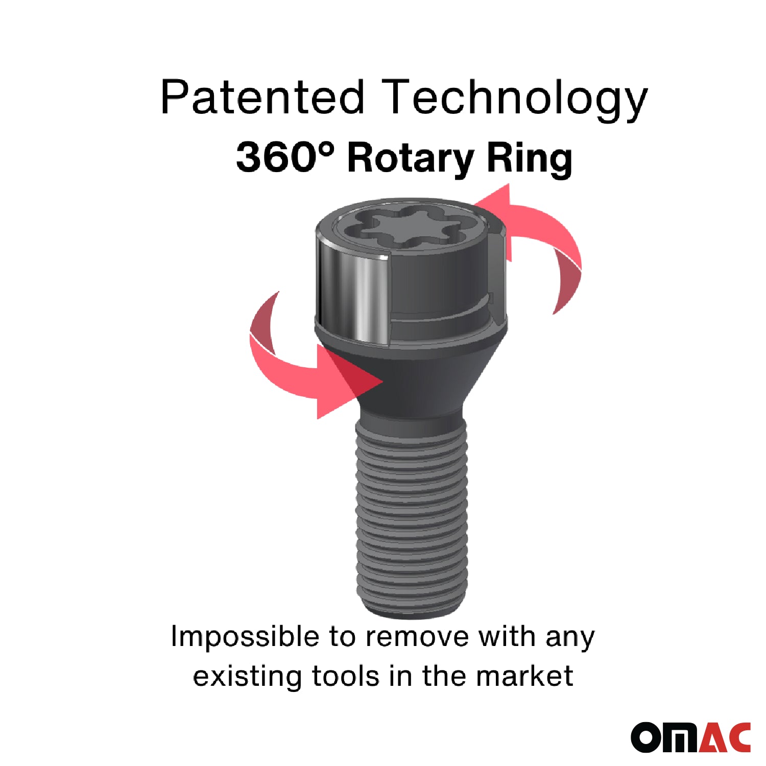 Wheel Lock Kit for Mercedes GLE GLS M15X1,25 Bolt Black 4Locks & 1Key