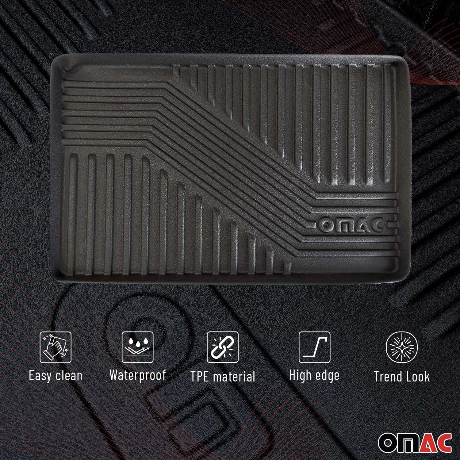 22x14" Multi-Use Cargo Tray Liner Car Truck SUV All Weather Protection Black