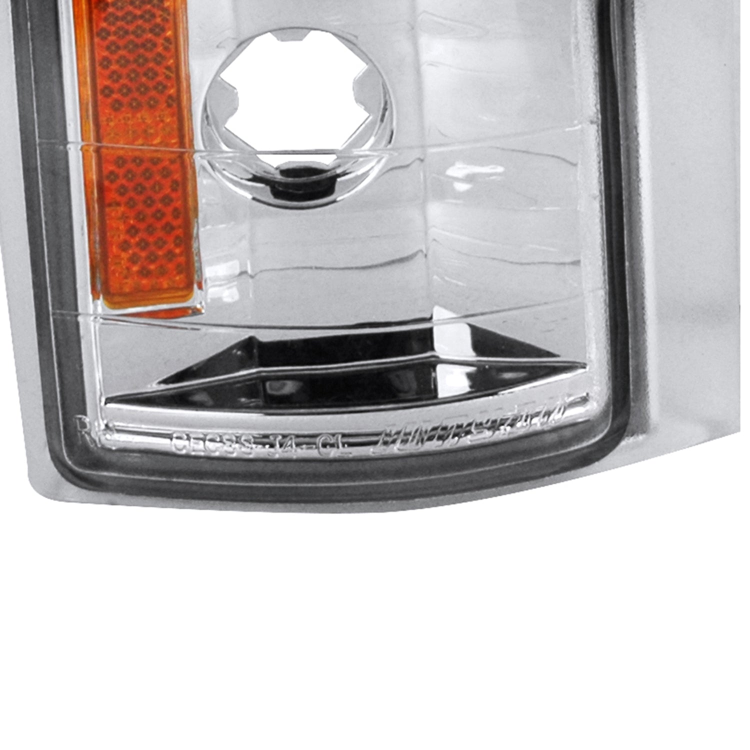 1994-1998 GMC Sierra/Yukon/Suburban Corner Lights Amber Reflectors Chrome