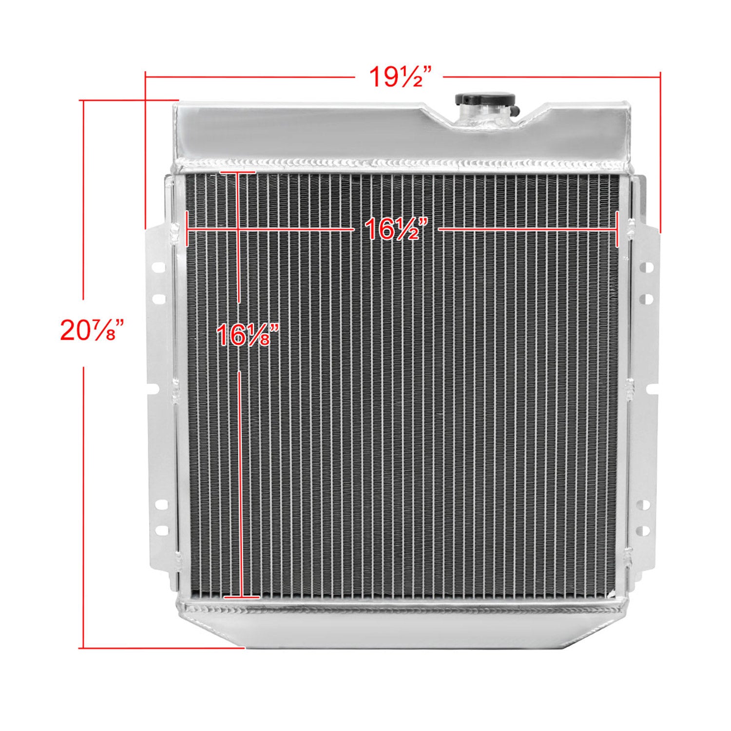 1960-1966 Ford Falcon Mustang Ranchero Mercury 3 Row Radiator